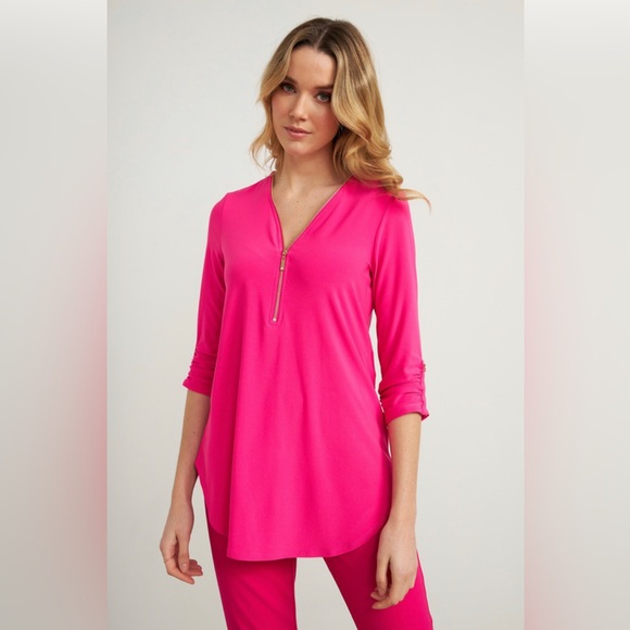 Joseph Ribkoff Tops - Joseph Ribkoff bright pink tunic